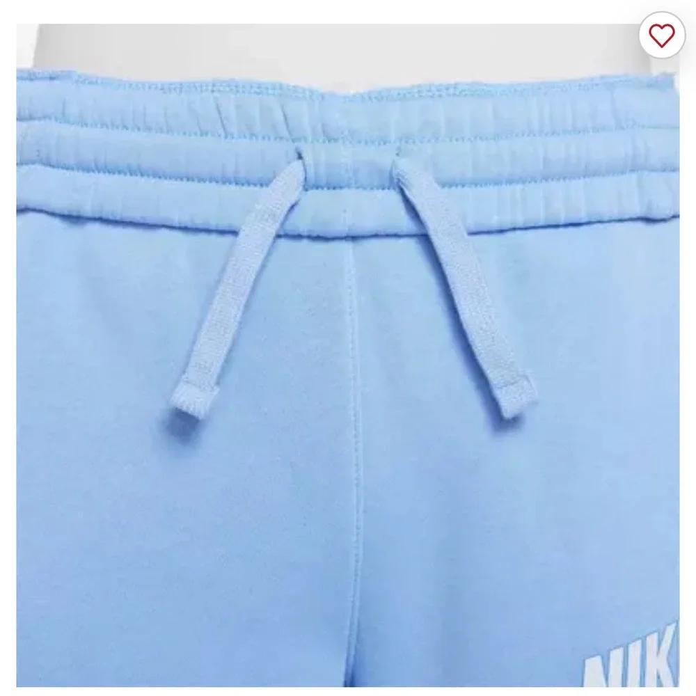 NWT Nike Kids Loose Fit Light Blue Sweatpants Jogget Pants‎ Fleece Warm Comfy